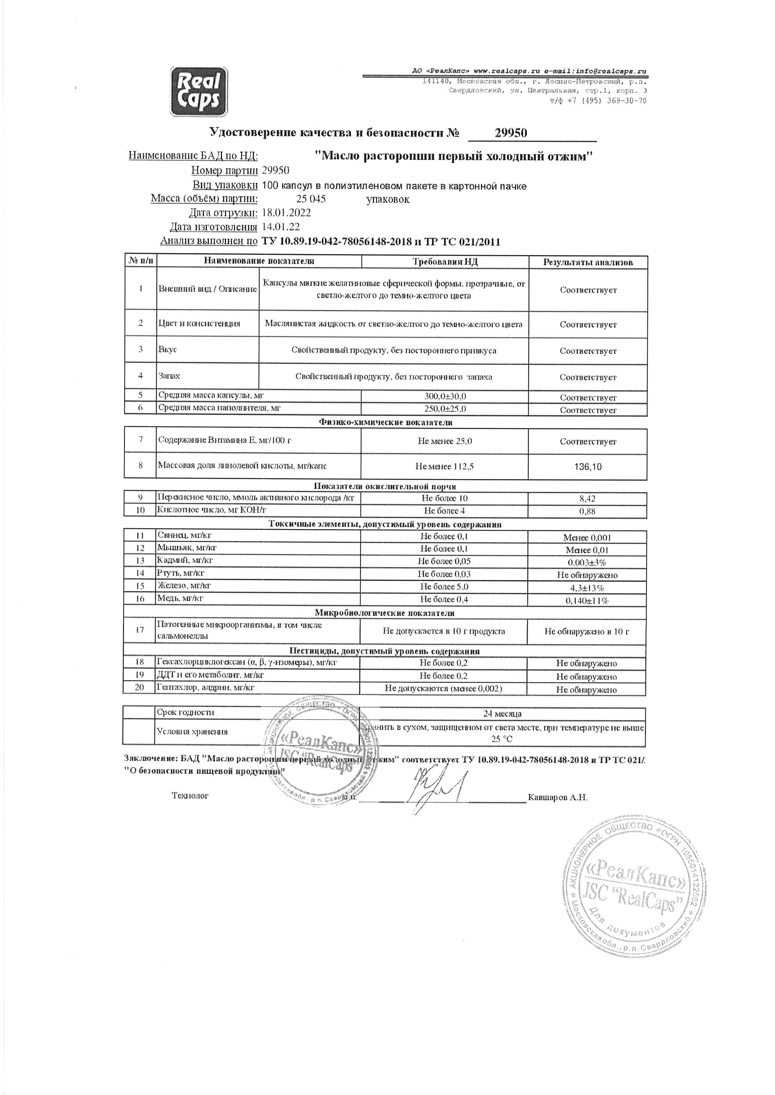 Паспорт №012022